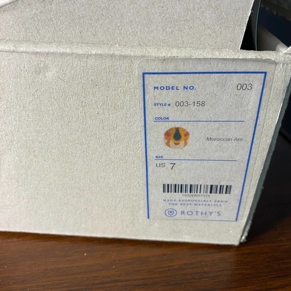 ROTHY'S retired moroccan amber loafer flat size 7 - Picture 10 of 10